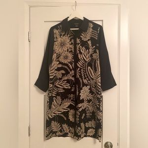 Club Monaco silk shirt dress